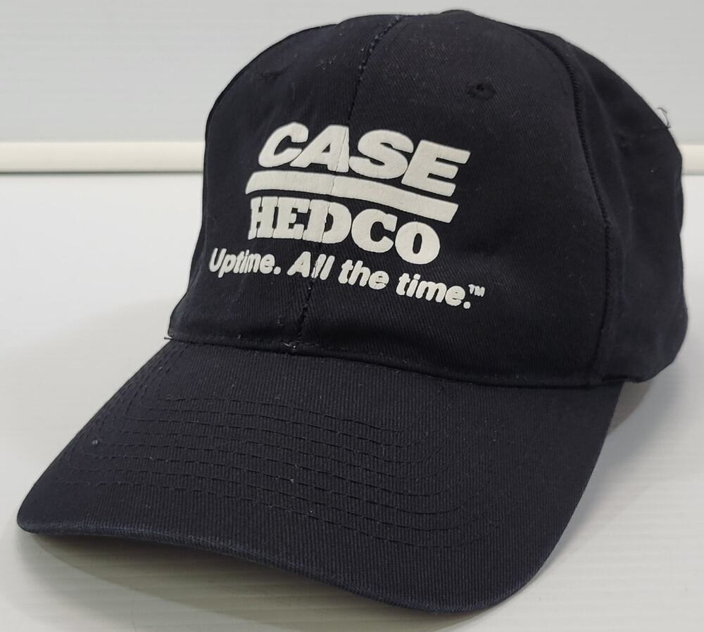 N) HEDCO CASE Construction Equipment Promotional Black Baseball Cap Snapback Hat